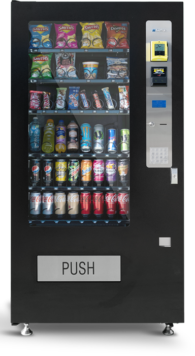 Crane M4000 vending machine with Nayax cashless payment