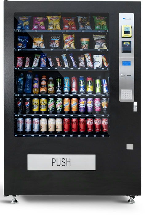 Crane M6000 vending machine with Nayax cashless payment